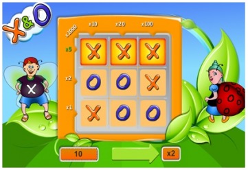 x and o scratch card game