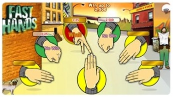 Fasrt hands online scratch card game